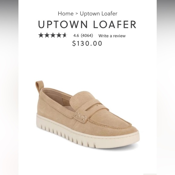 Vionic Uptown Loafers 9W Beige Suede - Picture 8 of 13